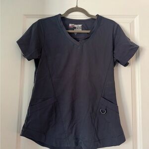 Grey's Anatomy Women's V-Neck Scrub Top - Dark Gray